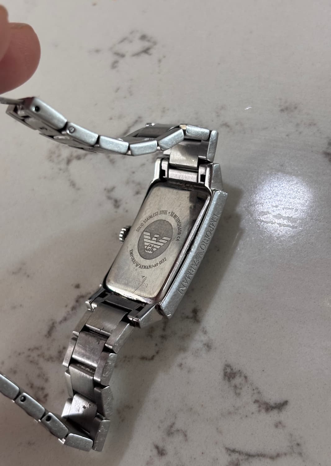 조르지오 아르마니 실버 메탈 손목시계 상품이미지4