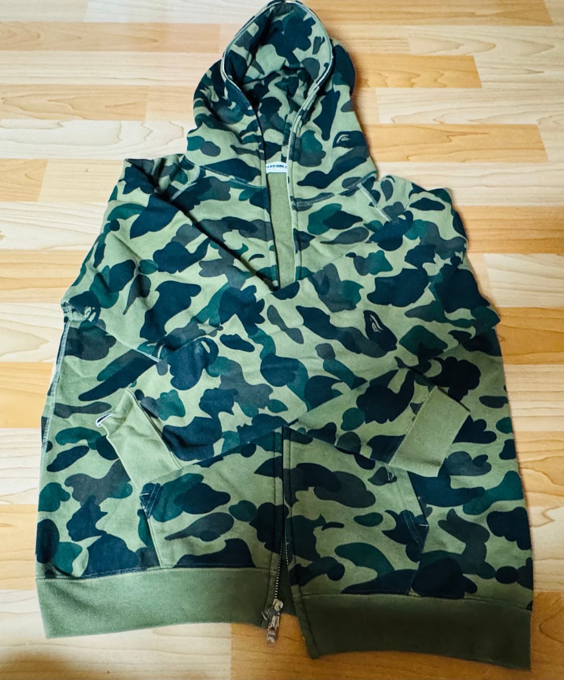 베이프 1st 카모 풀집업 후디 m size 상품이미지2