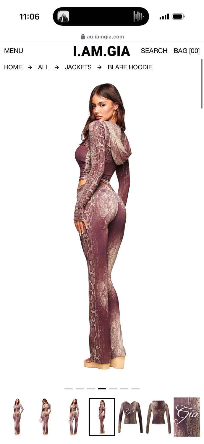 IAMGIA 아이엠지아 blare hoodie _snake 상품이미지4