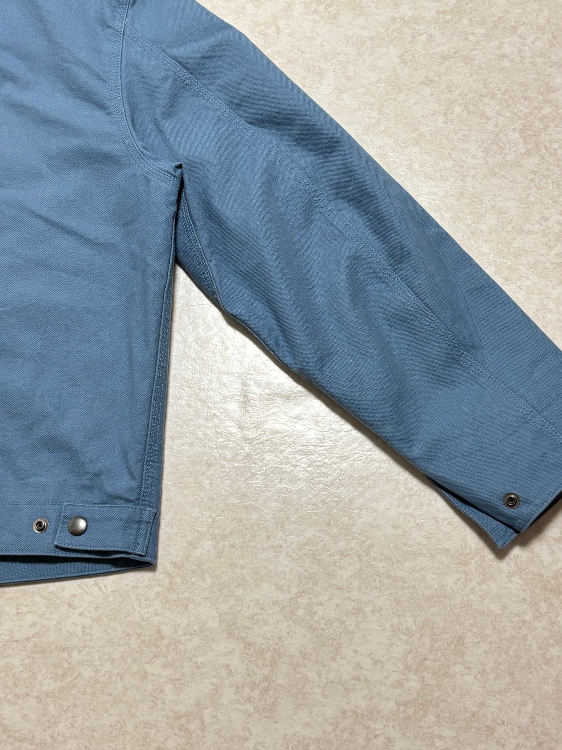 무탠다드 세미크롭 워크자켓 블루 그레이 M사이즈 상품이미지5