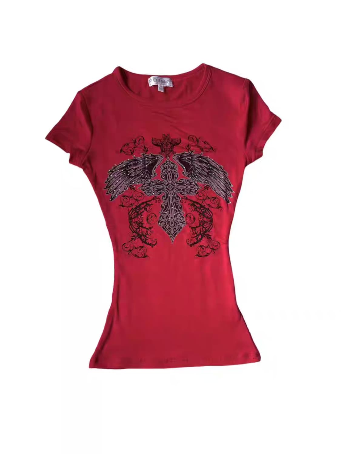 날개 프린팅 빈티지 티셔츠 상품이미지1