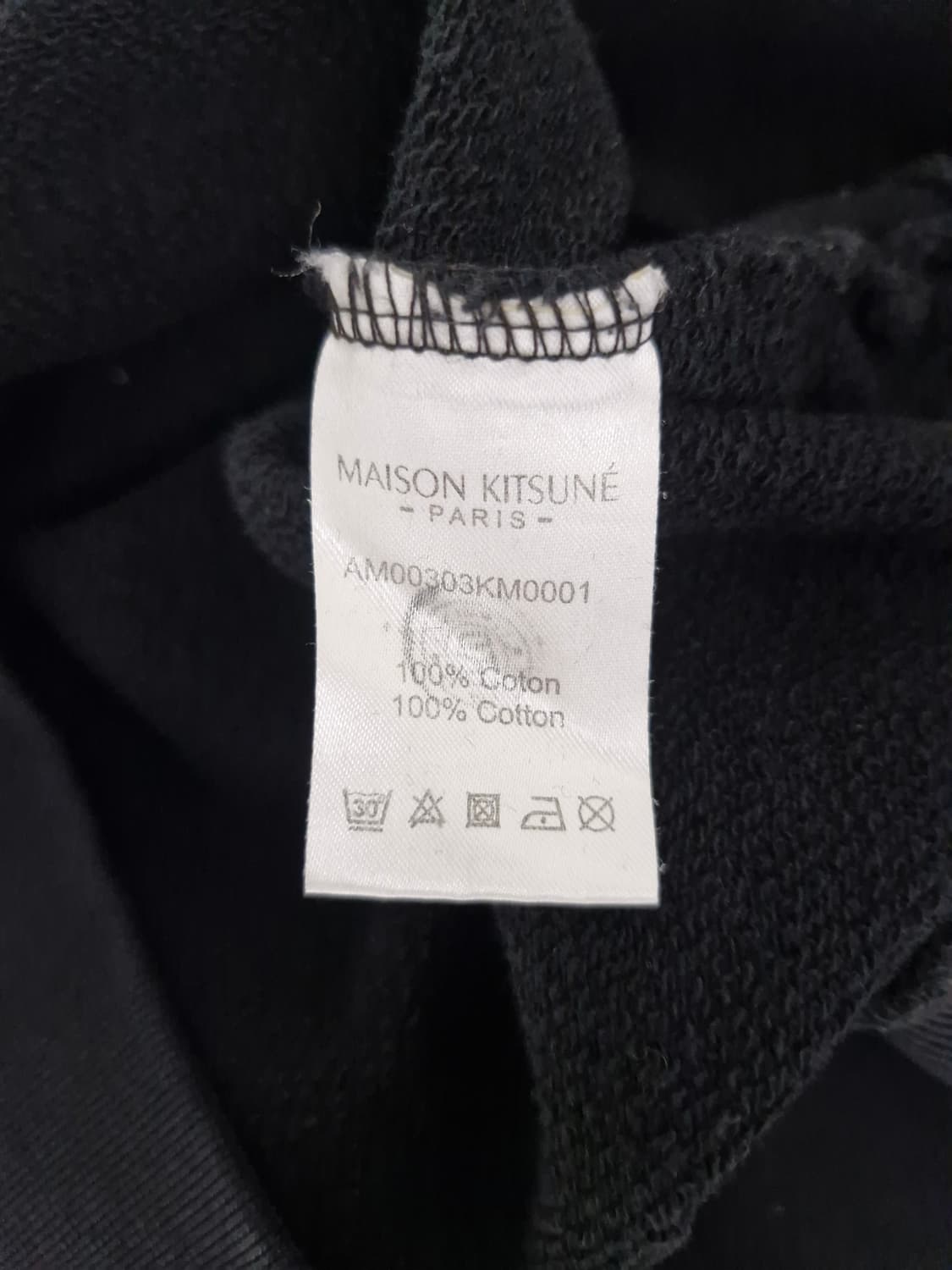 메종키츠네(MAISON KITSUNE)폭스헤드 맨투맨 블랙 상품이미지5