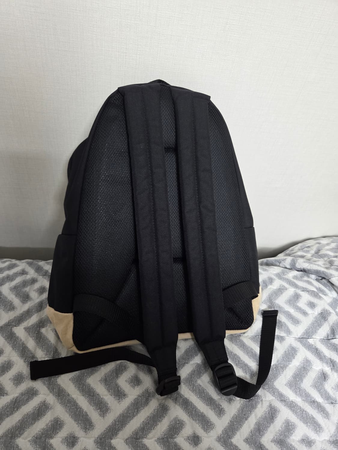 맨하탄 포티지 1209 빅애플 백 M BLACK 스웨이드 백팩 새상품 상품이미지4