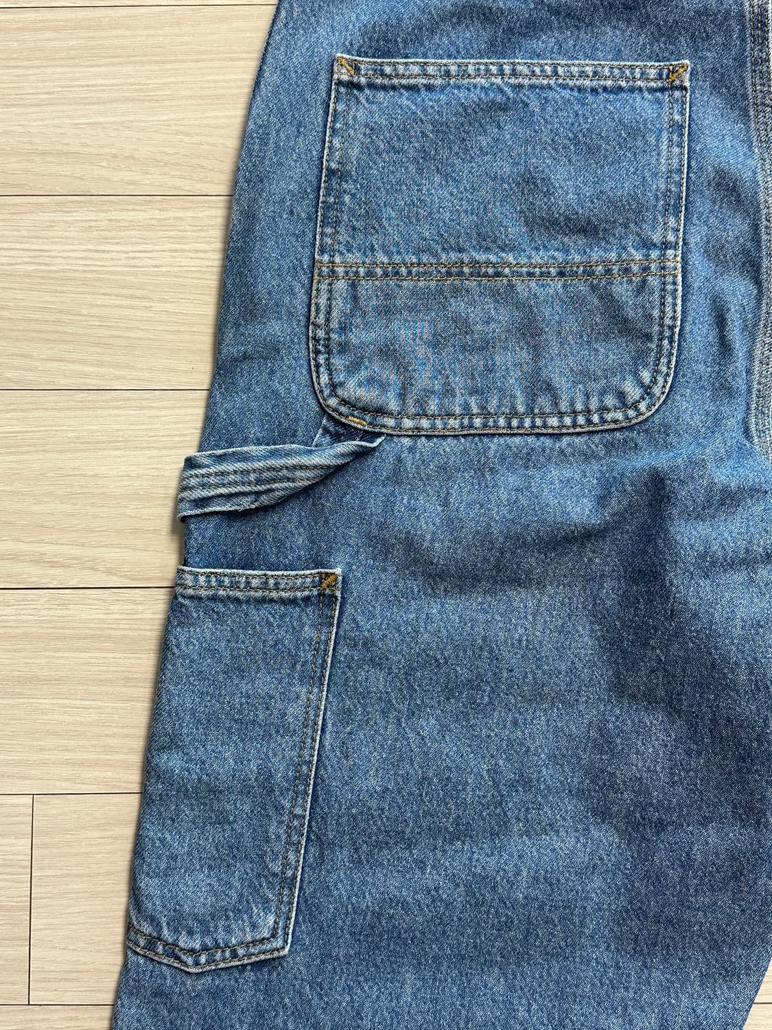 칼하트 더블니 팬츠 W31XL32 미드 블루 상품이미지5