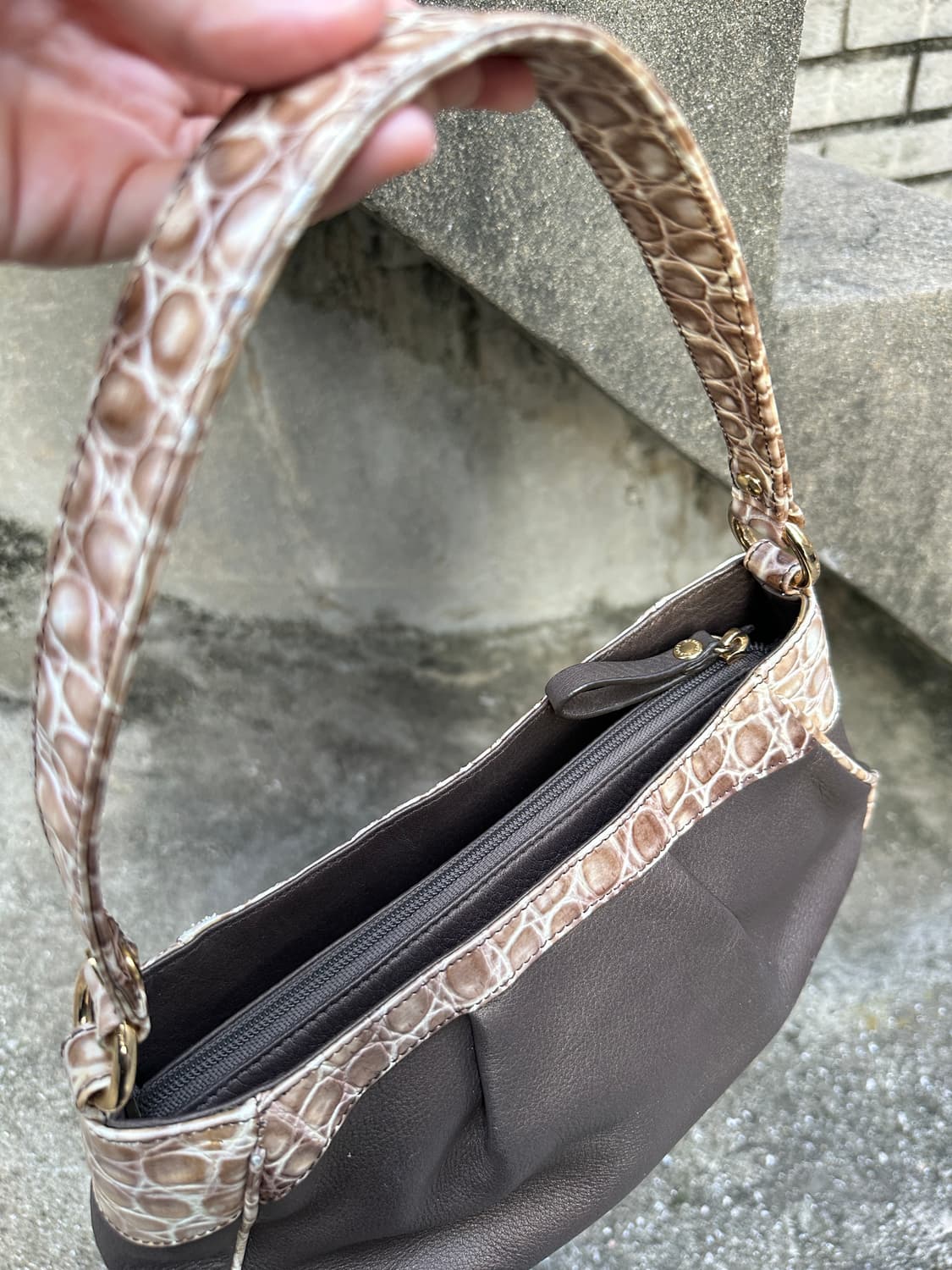 CAPACCI crocodile leather y2k shoulder b 상품이미지7