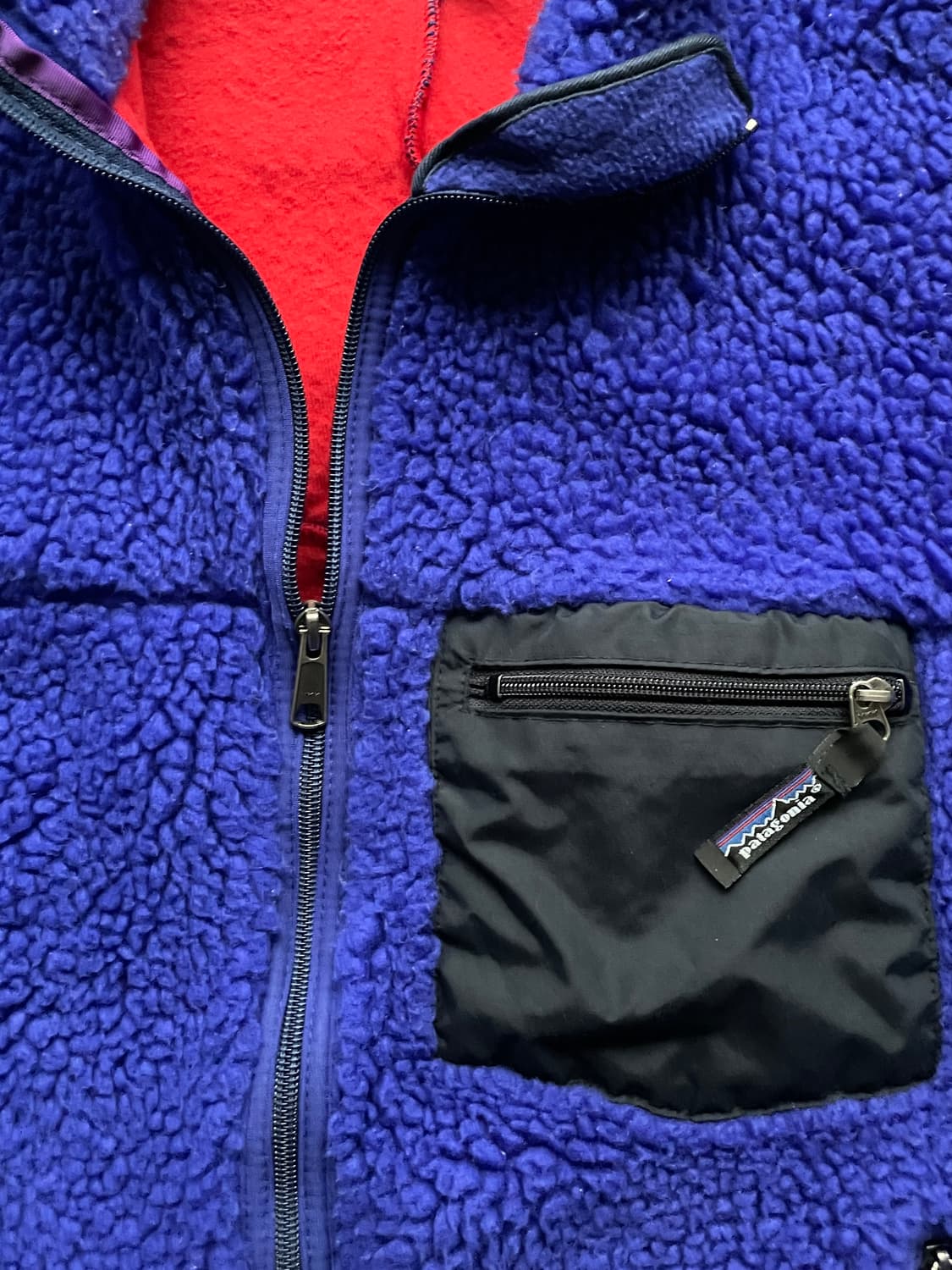 1990 파타고니아 딥파일 블루 자켓 레트로 상품이미지4