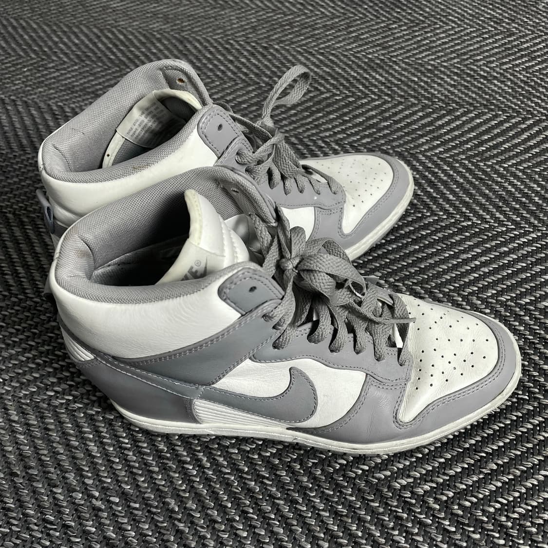 나이키 덩크 하이 레트로 화이트 플래티넘 스니커즈o 3542 상품이미지5