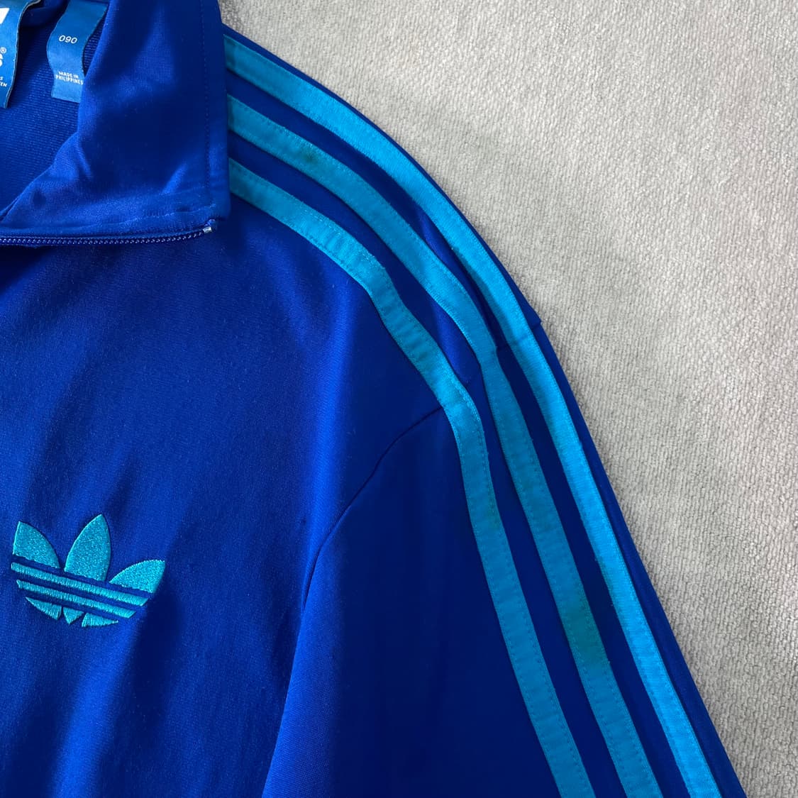 100 아디다스 파이어버드 블루 트랙탑 져지   상품이미지3