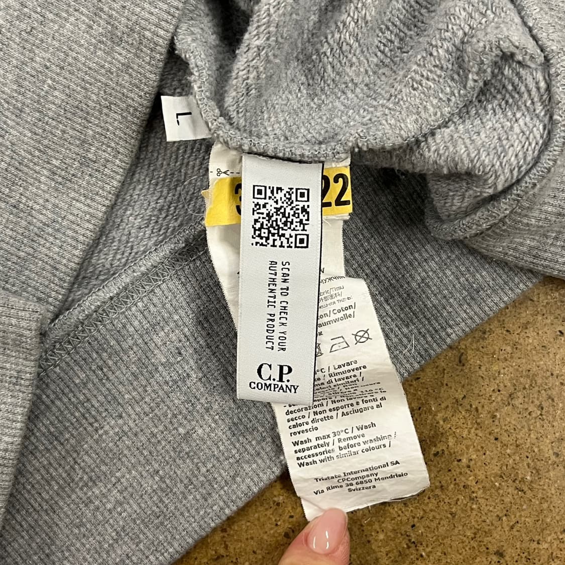 [정품/L] C.P. 컴퍼니 그레이 맨투맨 티셔츠 b13 상품이미지6