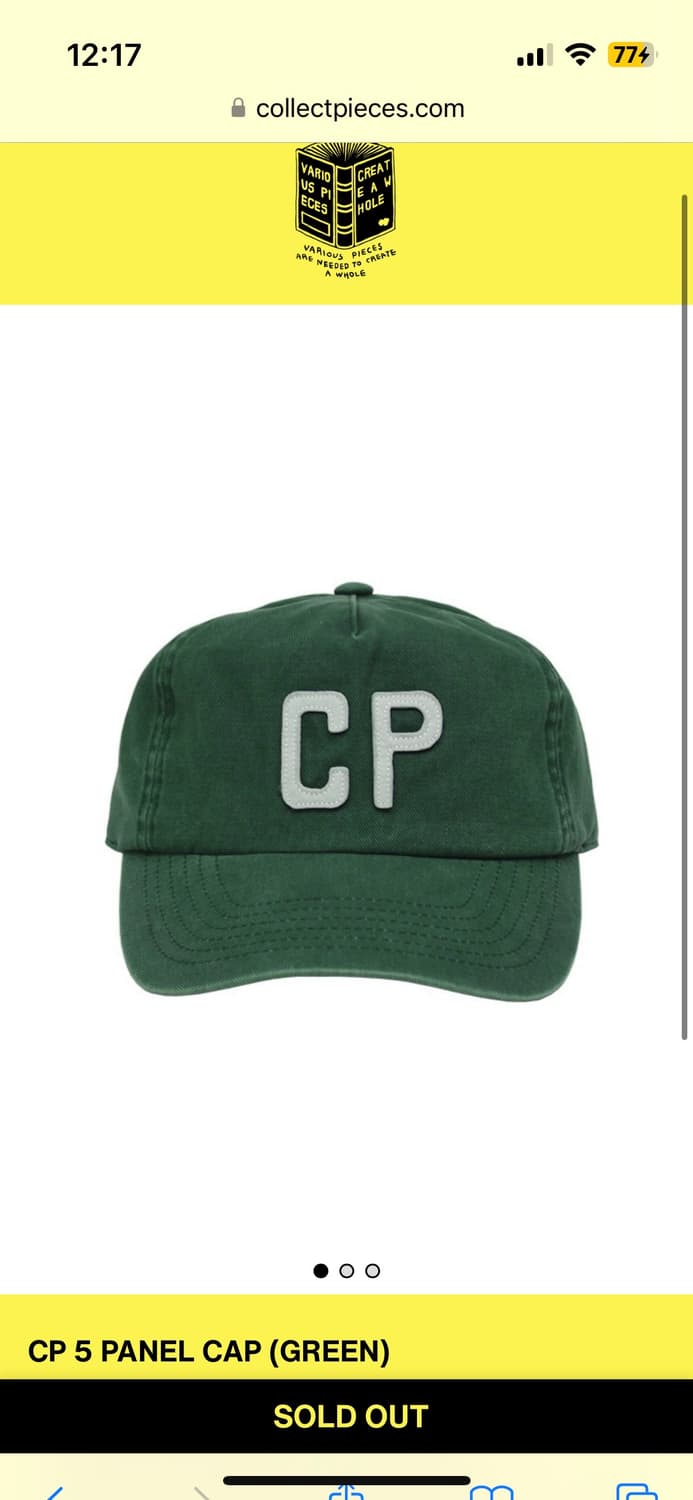 컬렉트피시스 CP 5패널 모자 볼캡 그린 상품이미지1