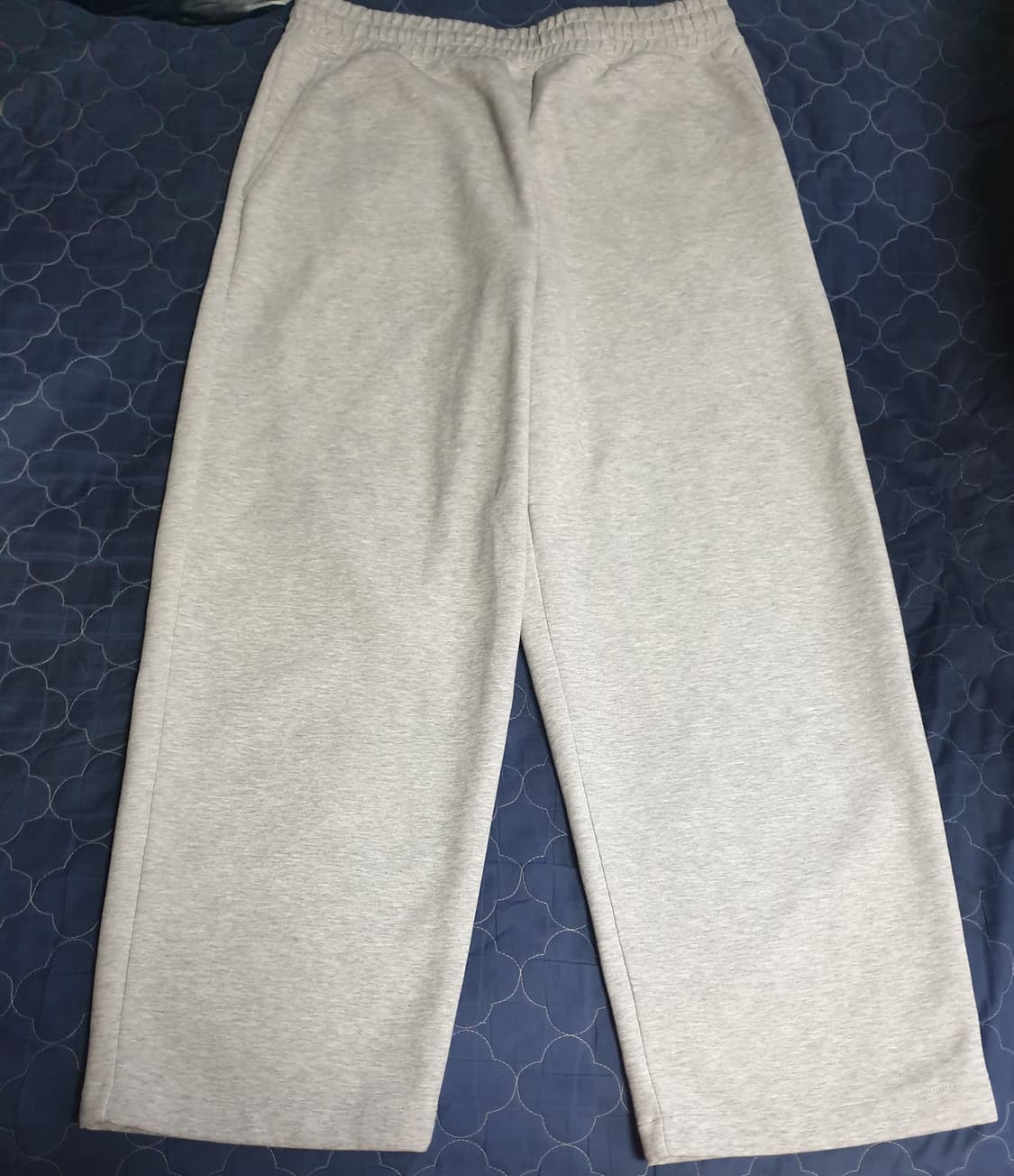 유니클로C 와이드 스웨트 팬츠 그레이 (XL) 482314 상품이미지1
