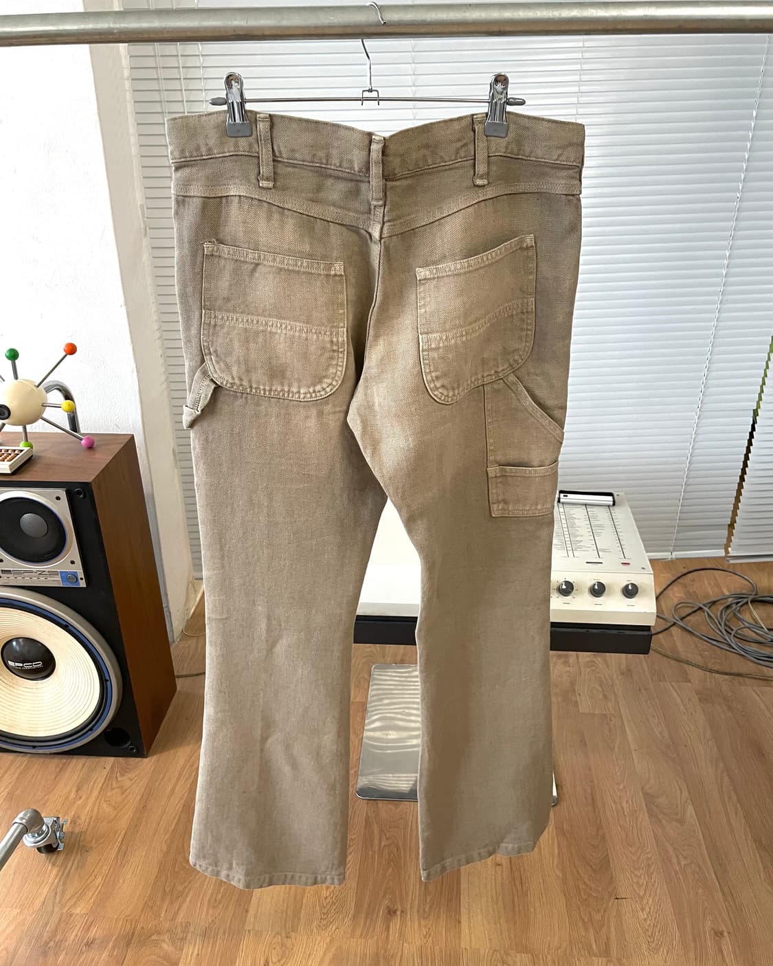 [32] 00s star raggio 플레어 카펜터 팬츠 베이지 상품이미지6
