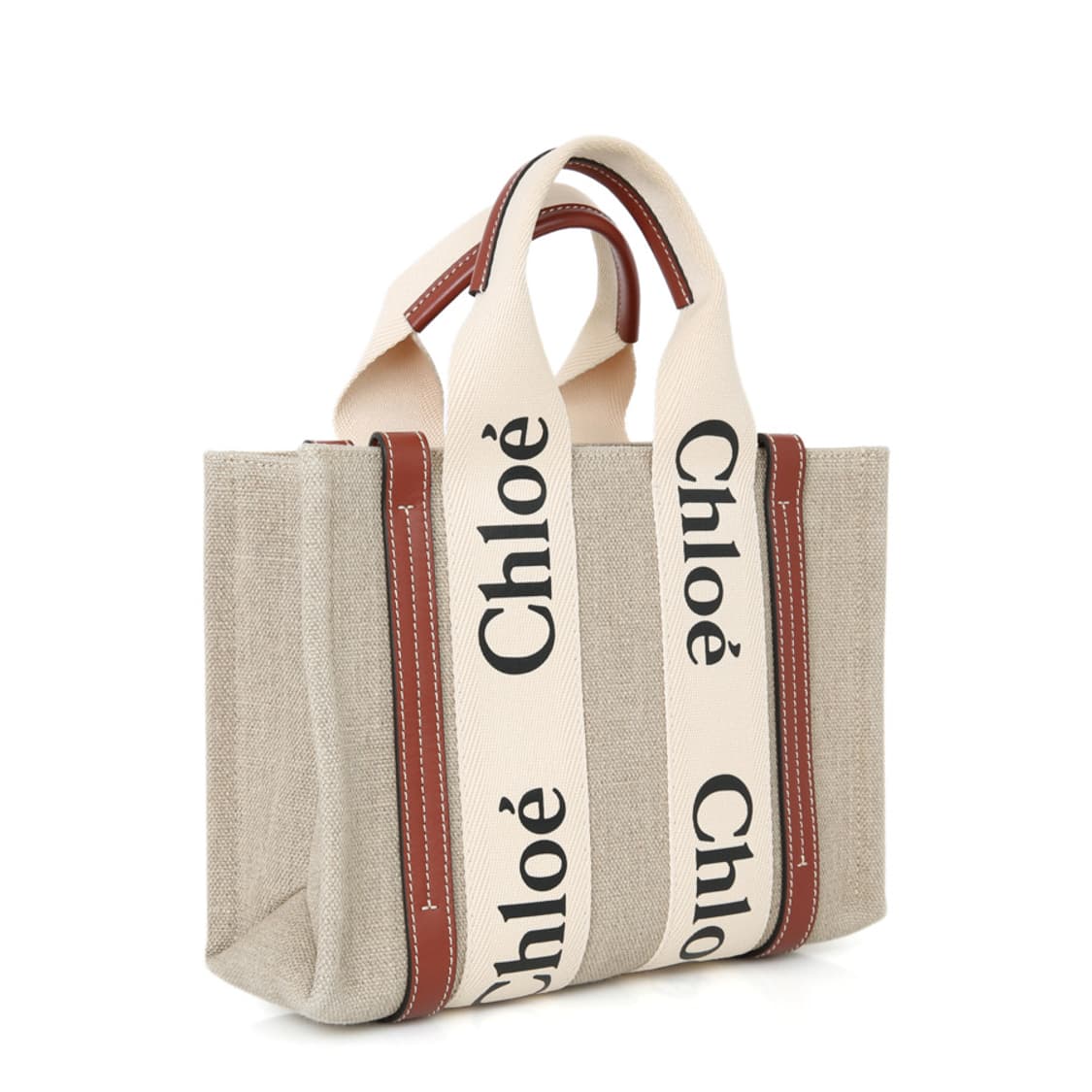 끌로에 우디 스몰 토트 캔버스 우디 크로스백 CHC22AS397I2690 상품이미지3