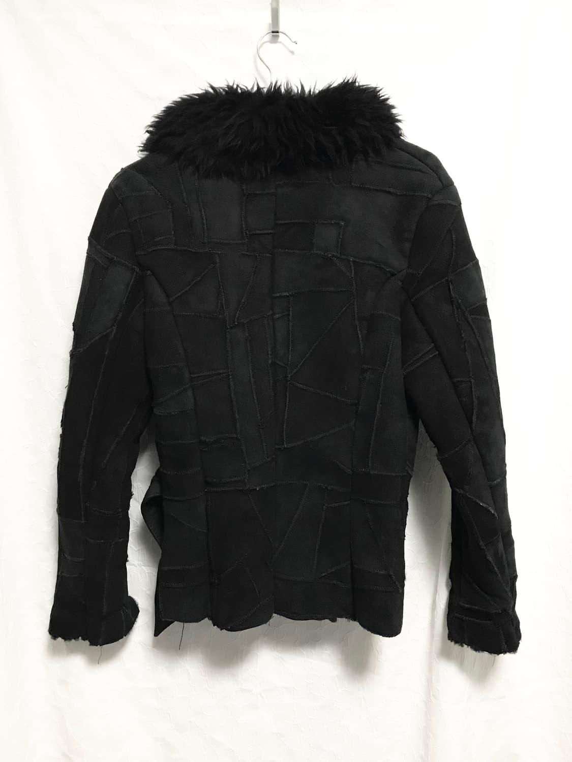 빈티지 쉽스킨 양가죽 패치워크 레더 퍼자켓 상품이미지9