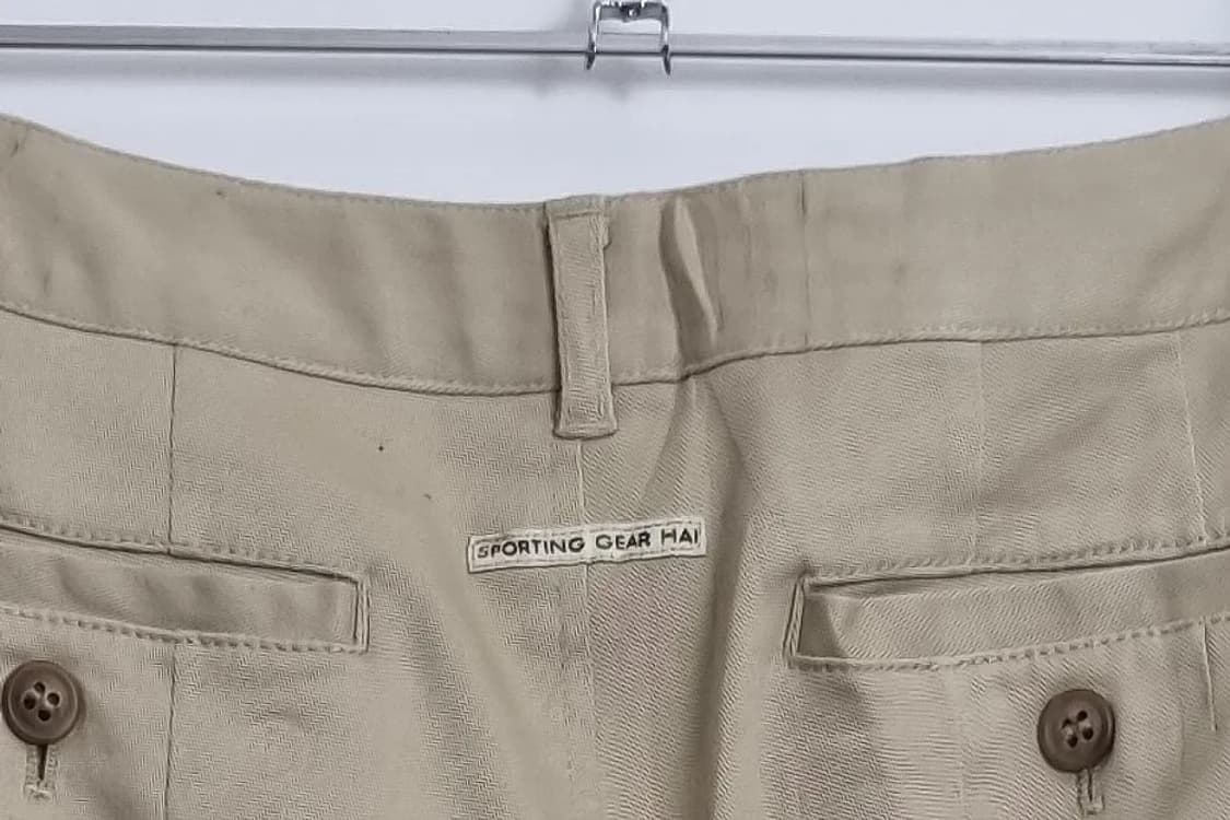 이세이 미야케 하이 스포팅 기어  베이지 코튼 팬츠 상품이미지7