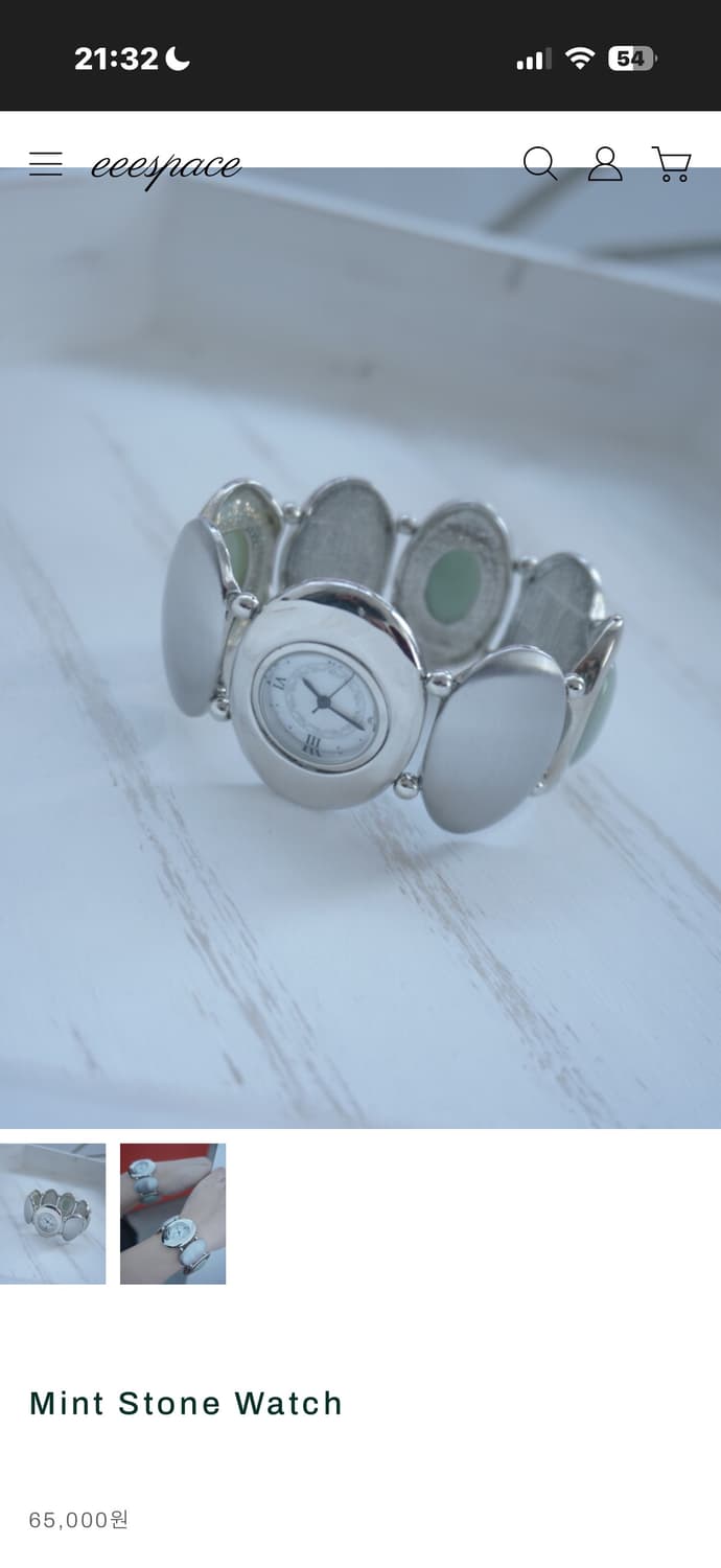 구해요) 이스페이스 eeespace 민트 스톤 워치 시계 상품이미지2