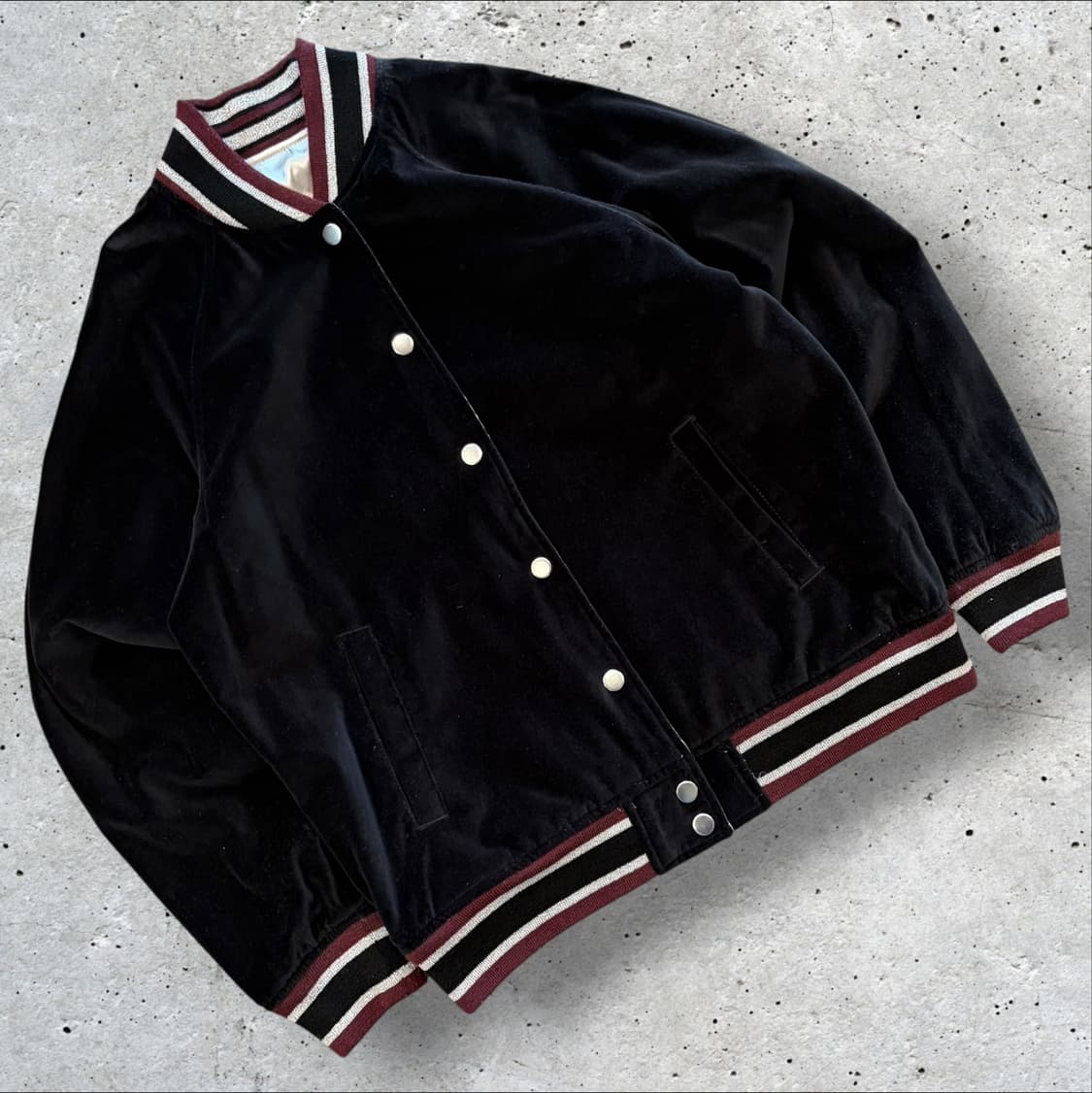 [S] 리바이스 치타 리버시블 스카쟌 자수 새틴 봄버 실버 D802 상품이미지2