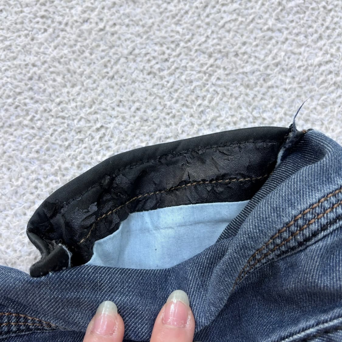 실측확인 빈티지 남성 위시드 데님 팬츠 0521E 상품이미지3