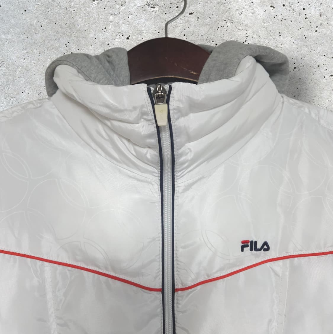 휠라 이중 후드 푸퍼 패딩 (95/M) 상품이미지2