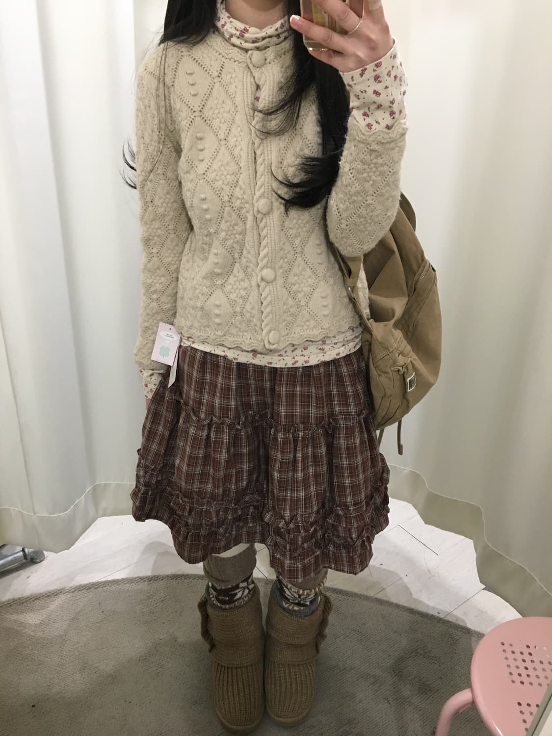 burning-lotus flower cardigan 상품이미지2