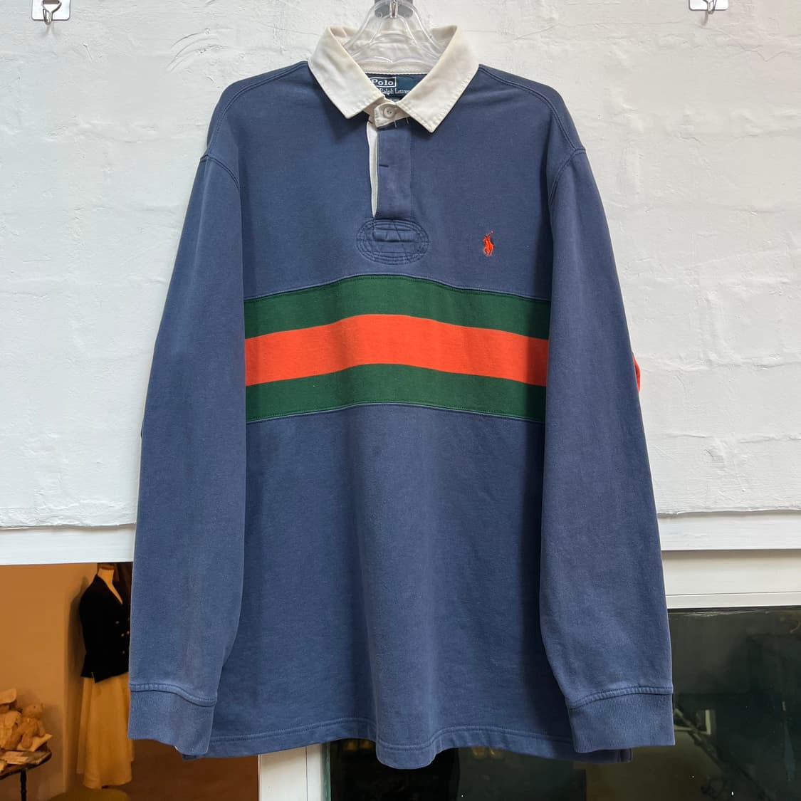 Polo Ralph Lauren 스트라이프 럭비 셔츠 L 상품이미지1