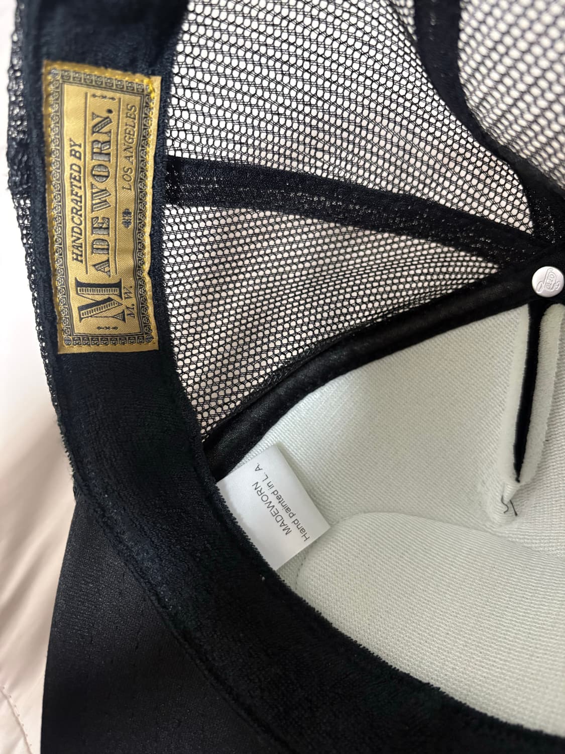 메이드원 아트 트러커 캡 블랙 상품이미지3