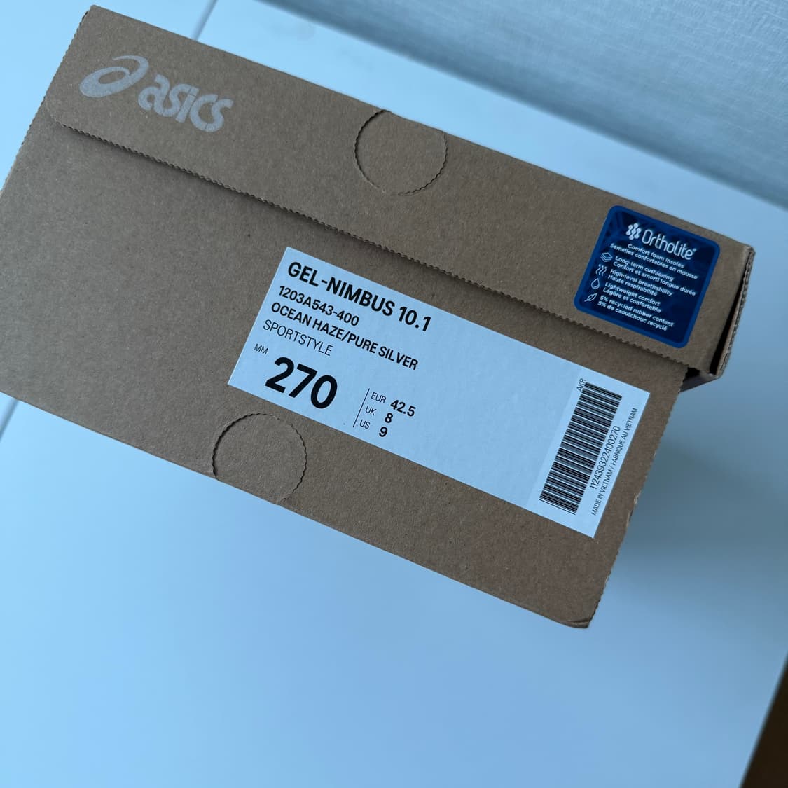 아식스 젤 님버스 10.1 오션 헤이즈 270 상품이미지6