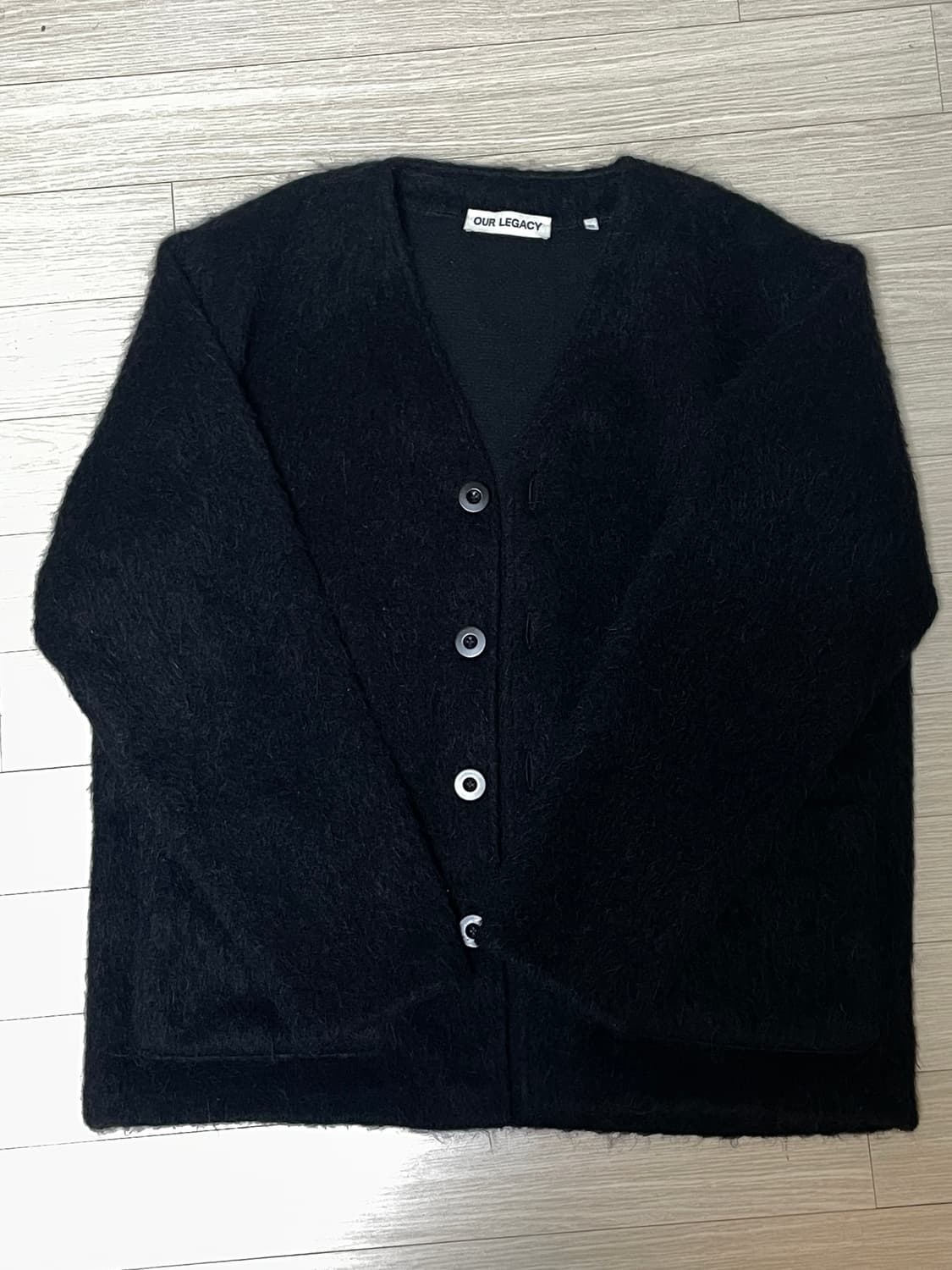 Our Legacy 모헤어 가디건 블랙 상품이미지2