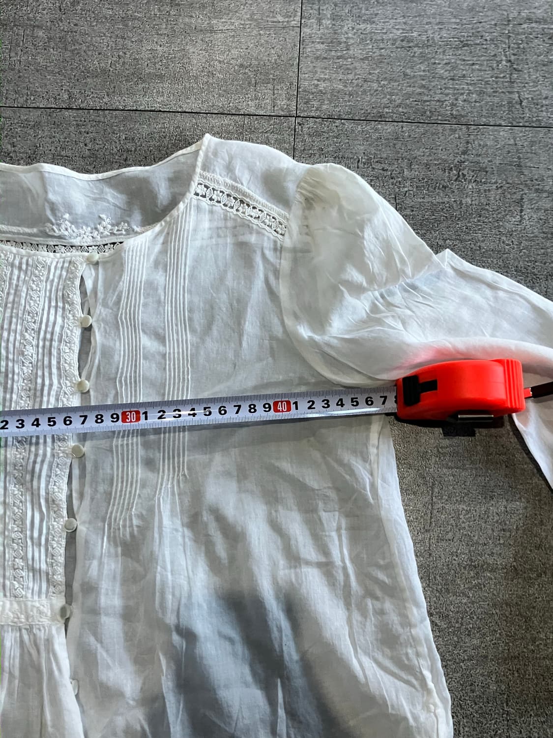 일본빈티지 하구미모리걸 달천깔페어리 영국프린세스공주 프렌치 린넨블라우스 상품이미지2