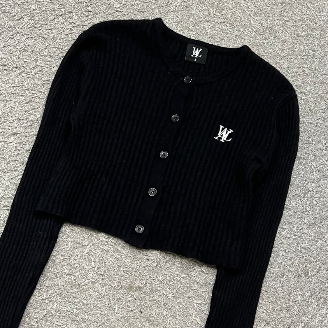 [우먼85-90] 우알롱 크롭 가디건 상품이미지1