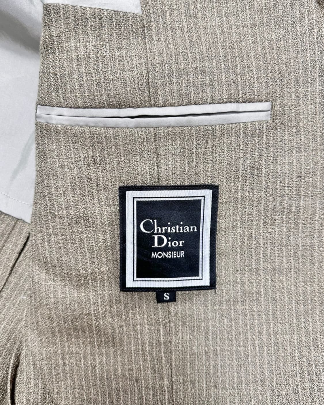 크리스찬디올 울/리넨 스트라이프 자켓 상품이미지3