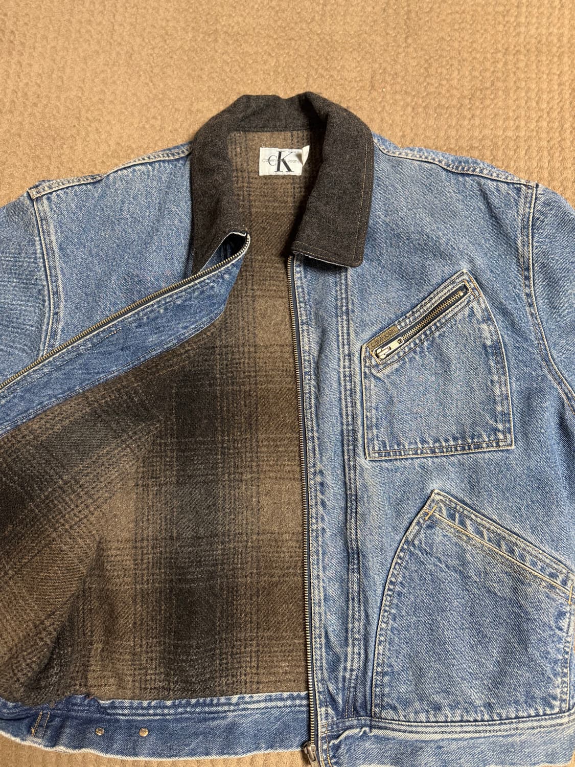 (L)캘빈클라인 데님 워크자켓 90s 상품이미지8
