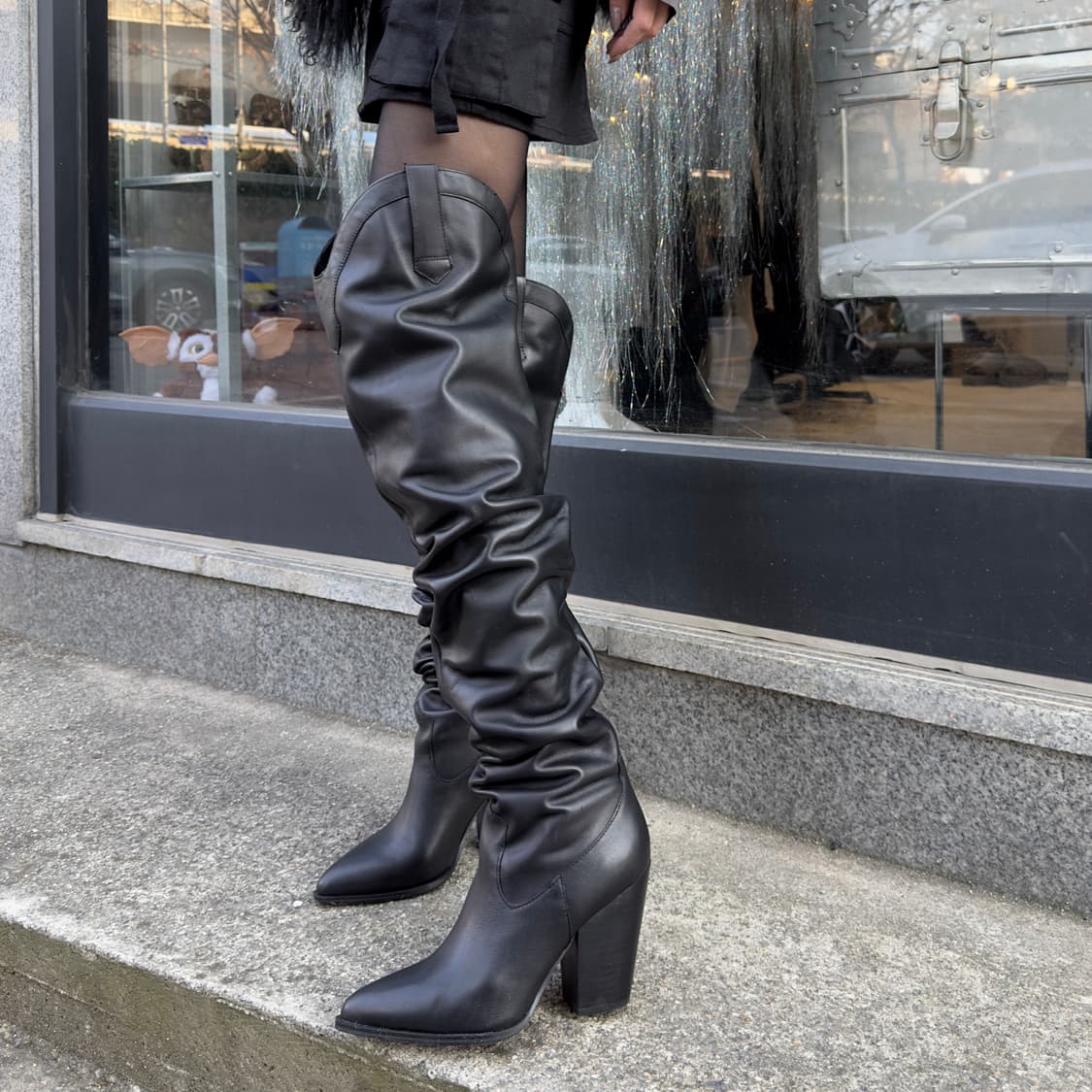 00s 올 레더 XL 롱 웨스턴 부츠 상품이미지7