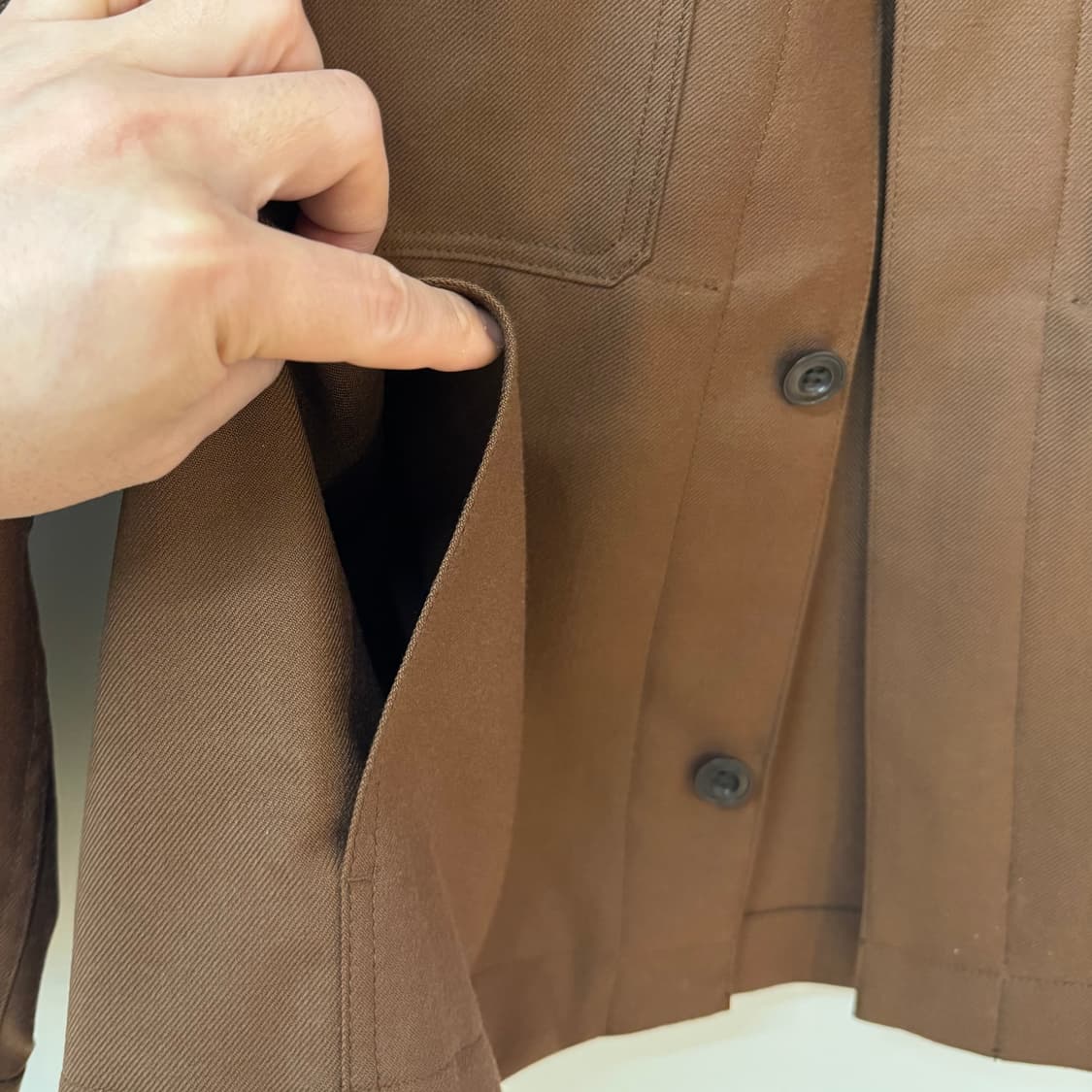 르메르 울 히드포켓 브라운 자켓 상품이미지7