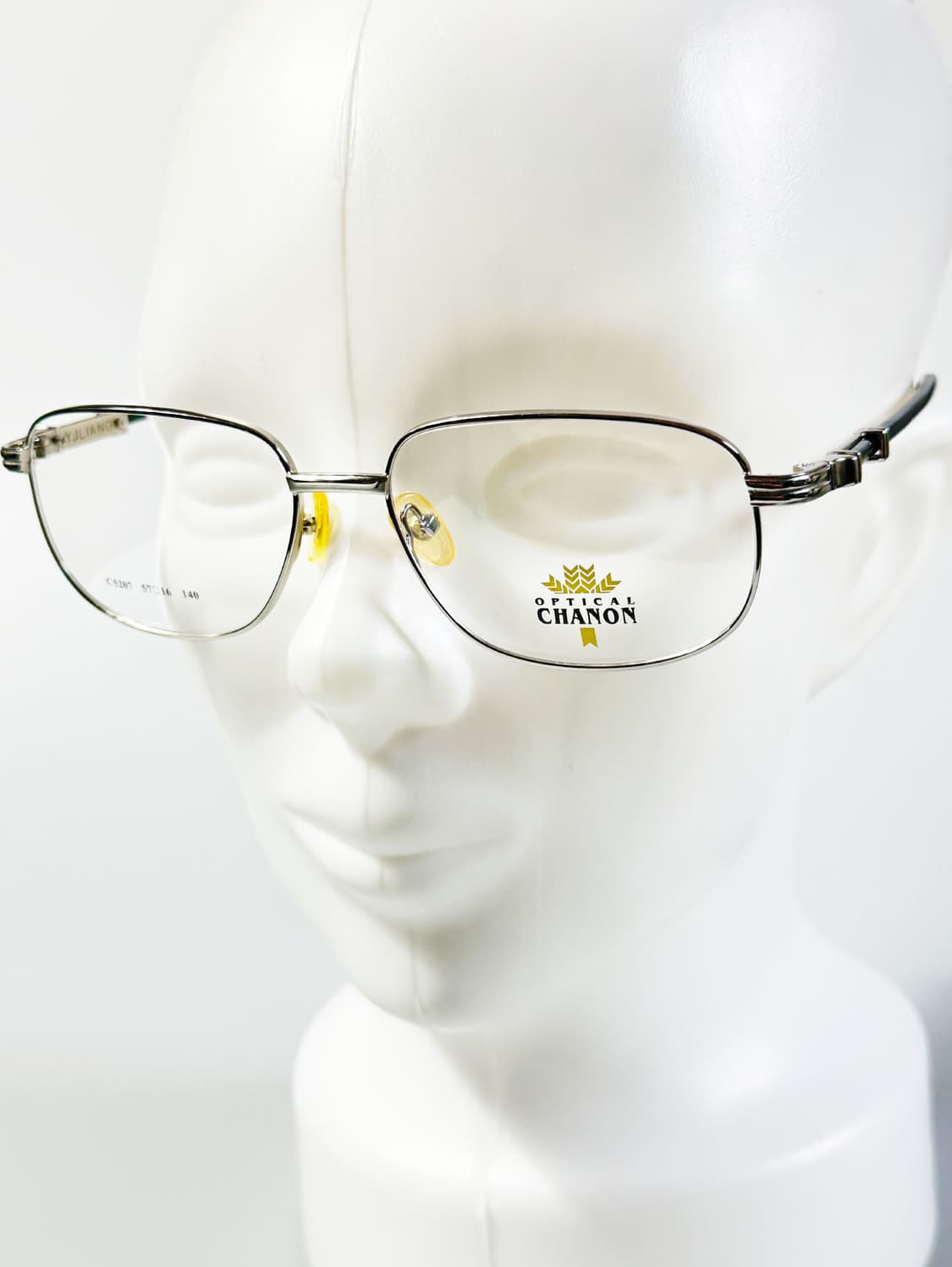 90s CHANON 실버 메탈 슬림 스퀘어 빈티지 안경 상품이미지9