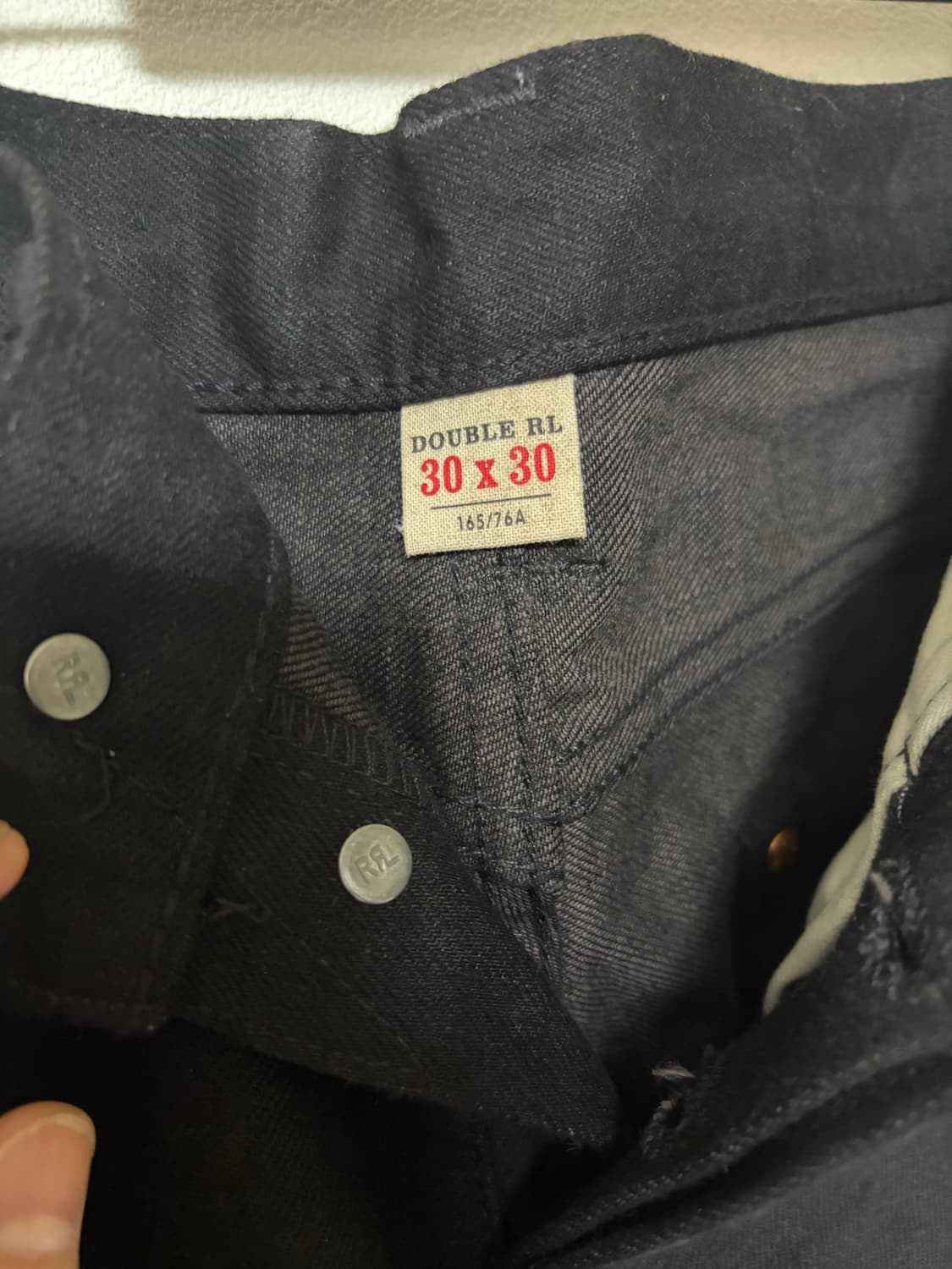 더블알엘(RRL) 빈티지 파이브 포켓 블랙온블랙 상품이미지3