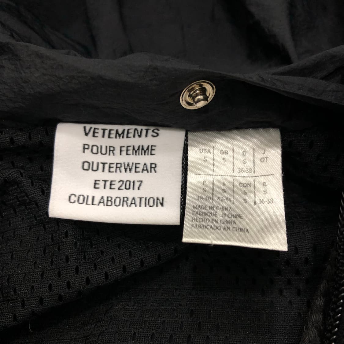 리복 베트멍 트랙자켓 바람막이 후드집업 S 상품이미지2