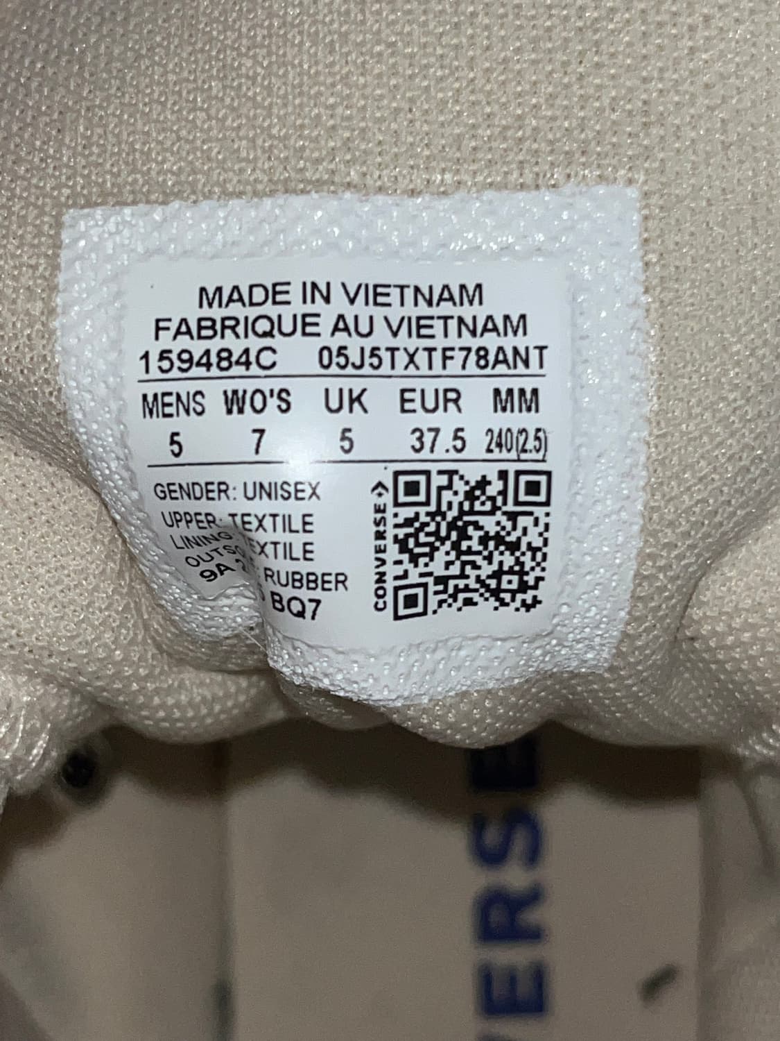 컨버스 척 하이 아이보리 상품이미지3