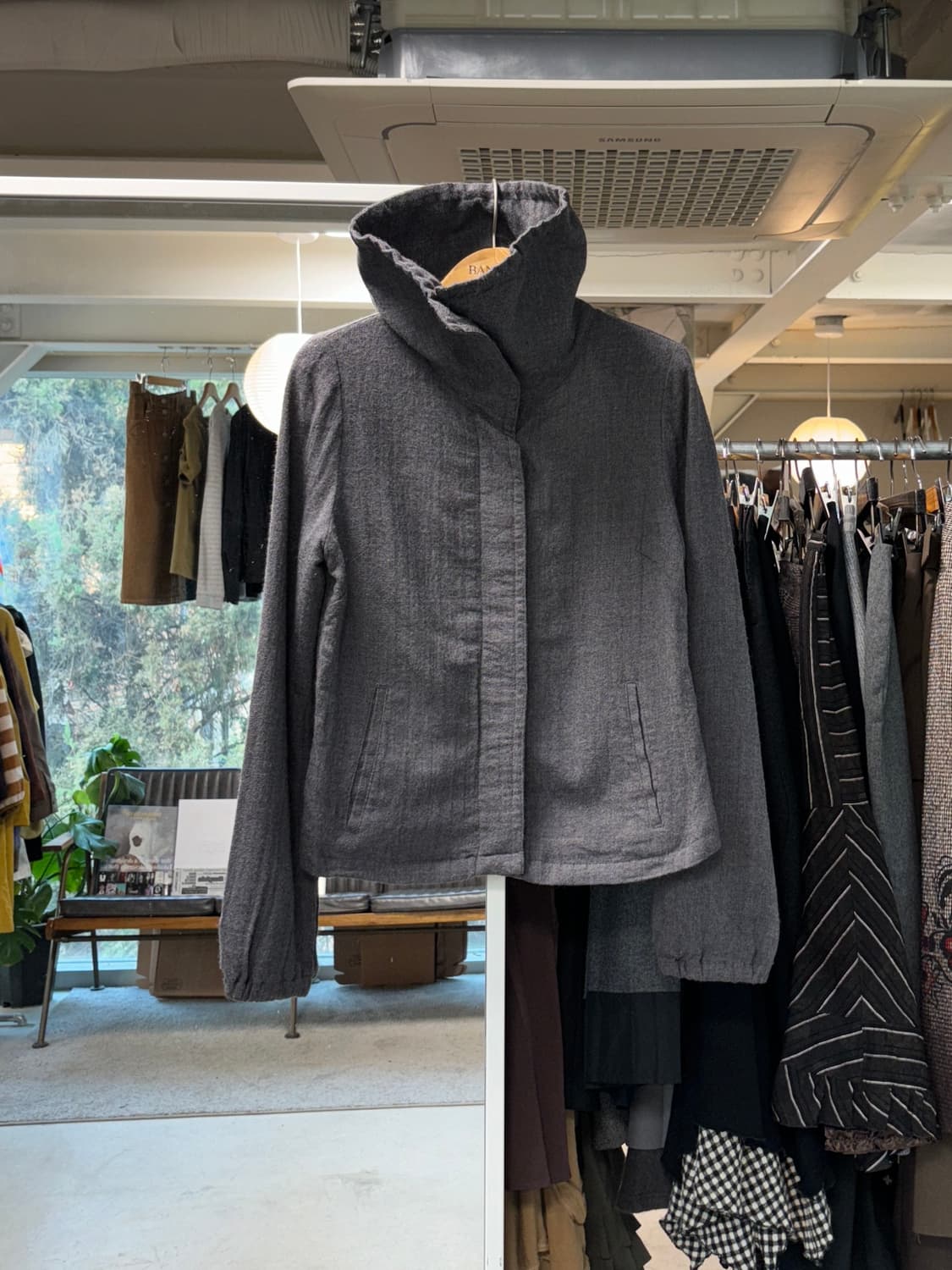 Alcali 하이넥 크롭 울자켓 상품이미지1