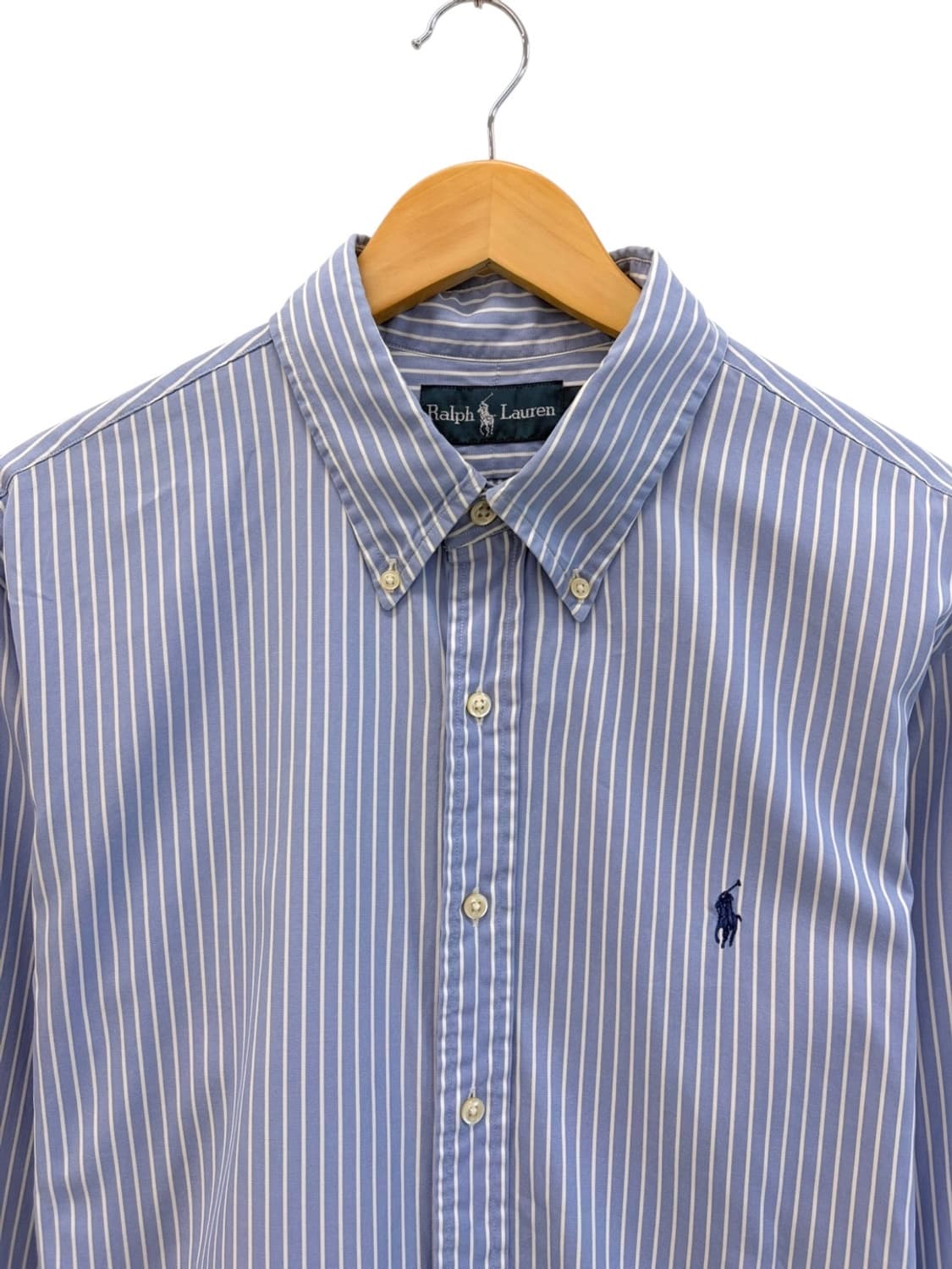 폴로 줄무늬 셔츠 스카이블루&화이트 (2XL)  상품이미지2