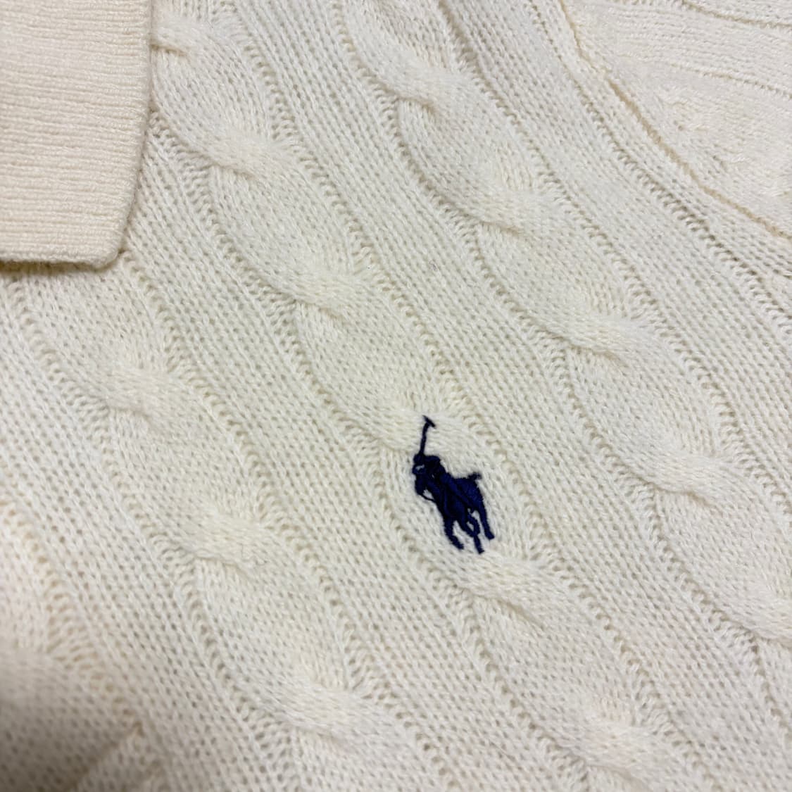 폴로 랄프로렌 울 캐시미어 꽈배기 니트 상품이미지4