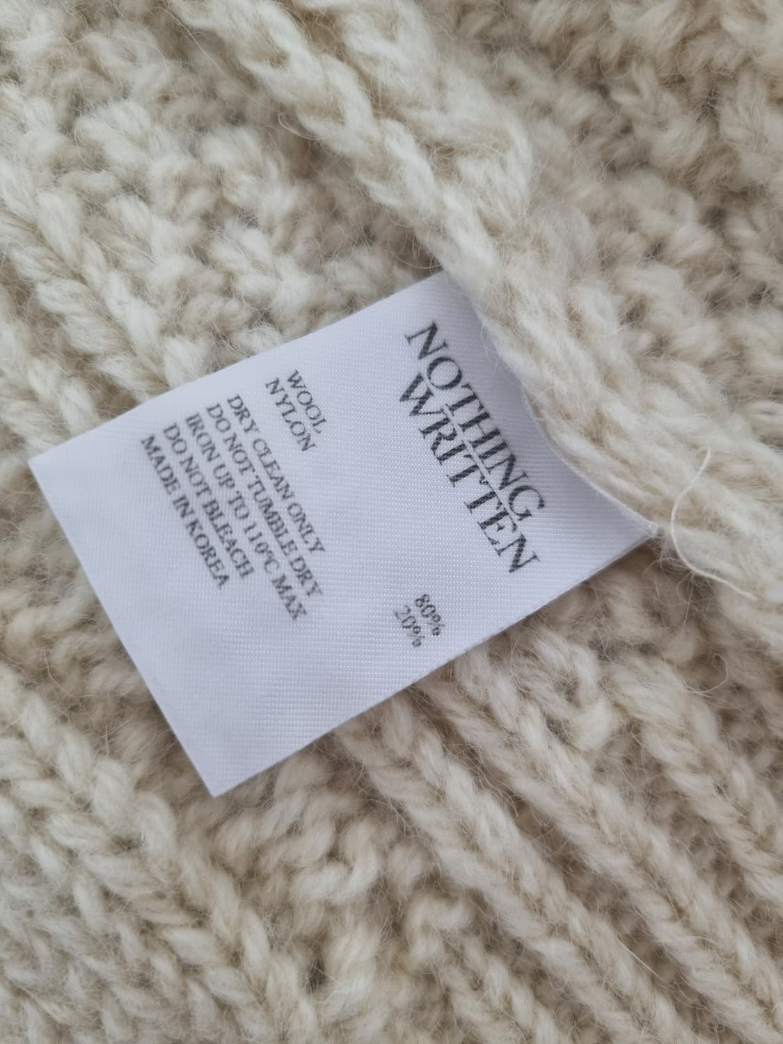 낫띵리튼 케이블 니트 베스트 상품이미지6