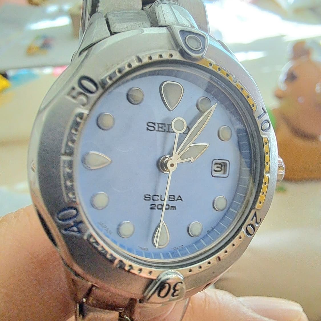 Seiko scuba driver's watch blue 상품이미지2