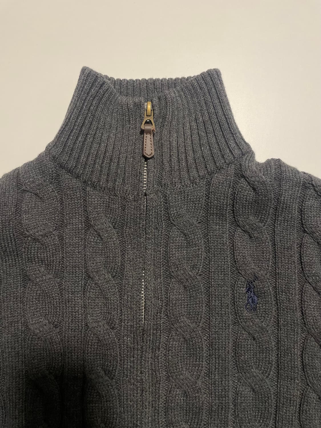 폴로 케이블 니트 투웨이 풀집업 상품이미지2