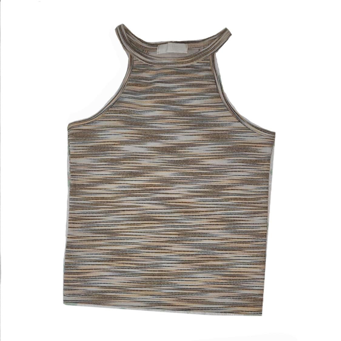 블랙업 핏 예쁜 홀터 나시 탑_ 실착 1회, 국내 도매택 상품이미지3