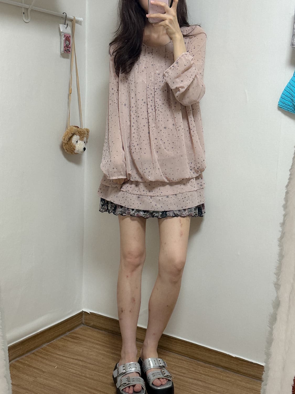 빈티지 별 레이스 캉캉 원피스 히메갸루 로걀 라떼 모리걸 핀터딸 고딕 상품이미지3