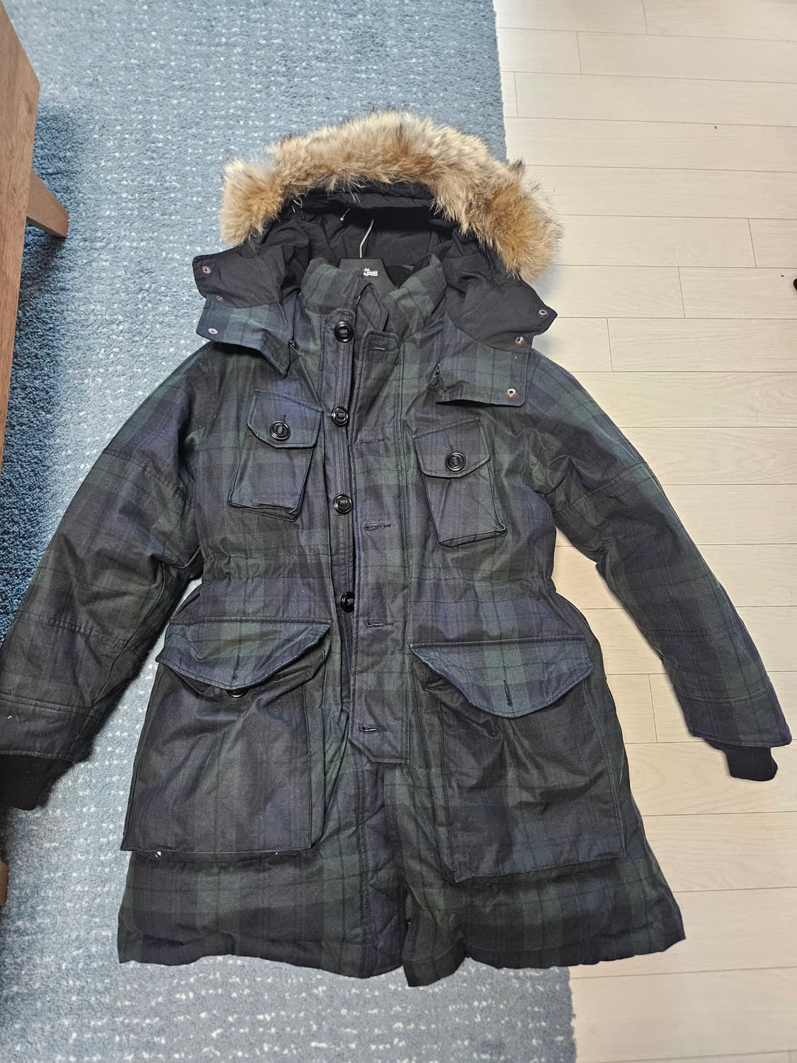 이스트로그 ECW 구스다운파카 블랙워치 M 상품이미지4