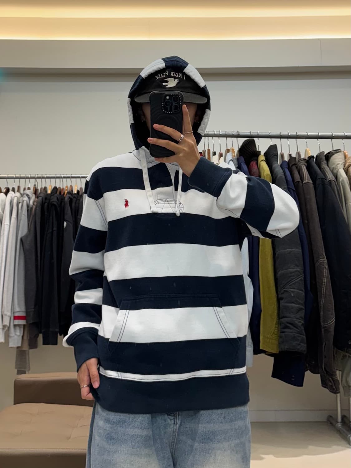 폴로 랄프로렌 스트라이프 후드 럭비티 상품이미지5