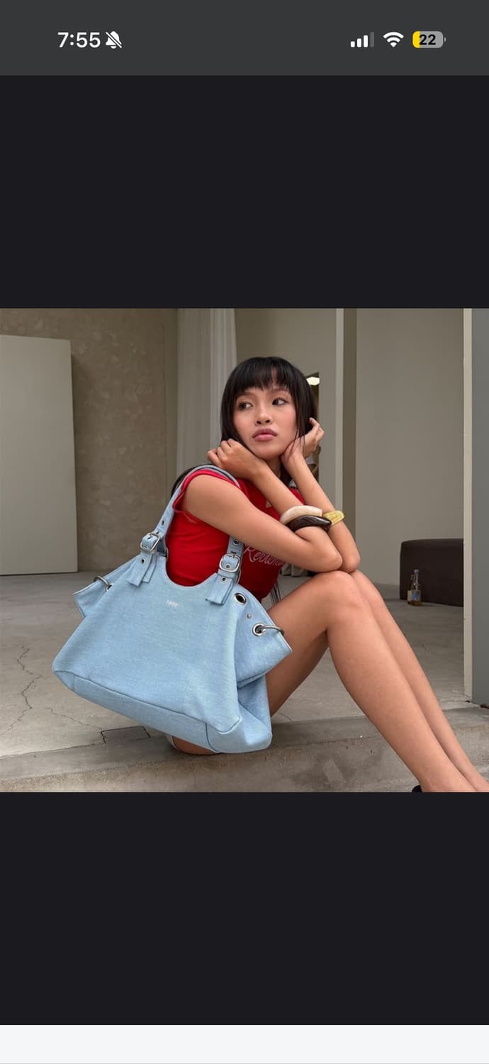 히에타 becky bag 데님 새상품 상품이미지1