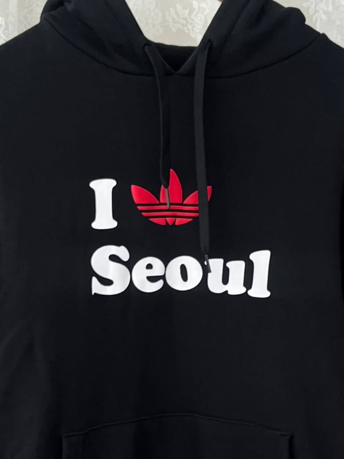 M) 아디다스 서울 후드 티셔츠 블랙 상품이미지3